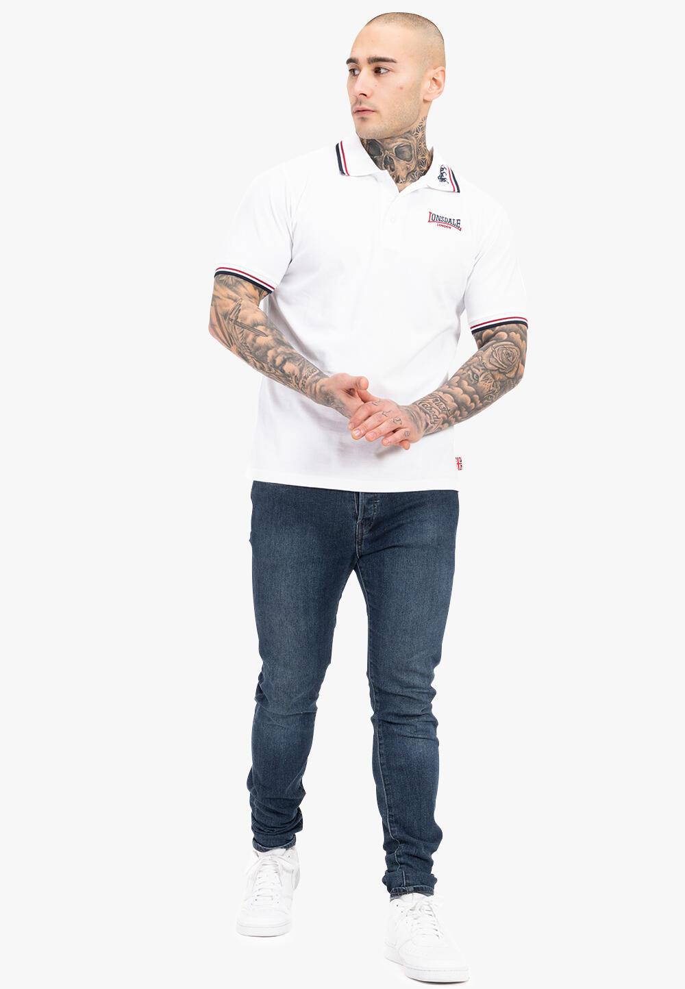 LONSDALE Herenpolo slim fit LION 4/5
