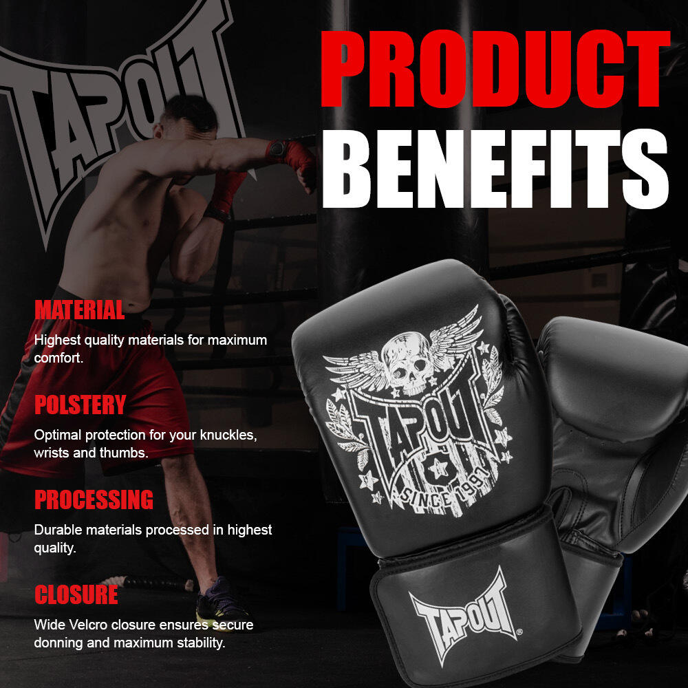 Guanti da boxe in pelle artificiale Tapout Bixby 4/6