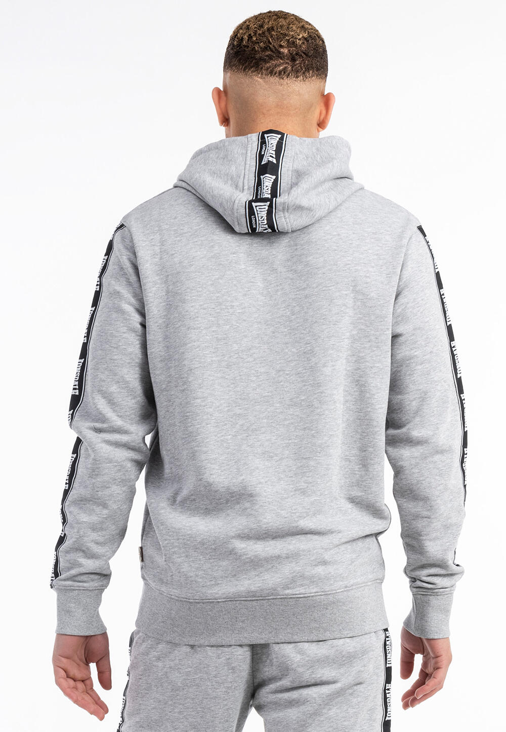Sweatshirts en polaire pour homme Lonsdale scousburgh gris 3/4