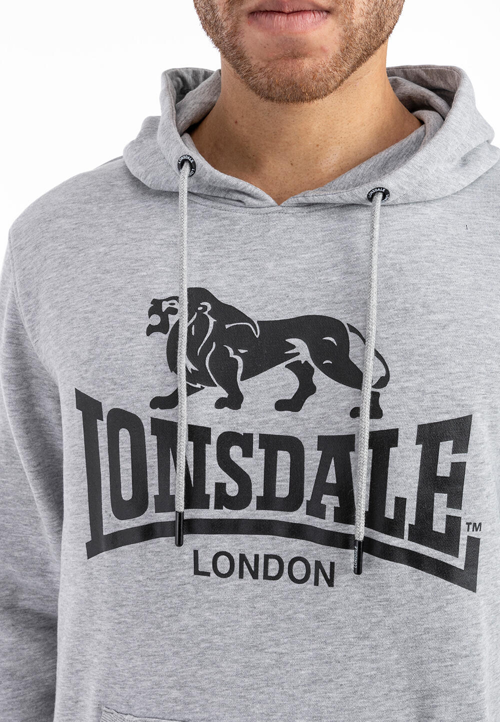 Sweatshirts en polaire pour homme Lonsdale scousburgh gris 4/4