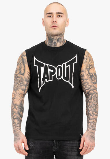 TAPOUT Heren mouwloos T-shirt regular fit ALEMADA