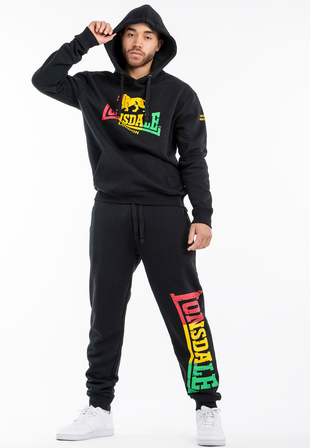 LONSDALE Heren sweatshirt met capuchon regular fit SOUNDS 4/5