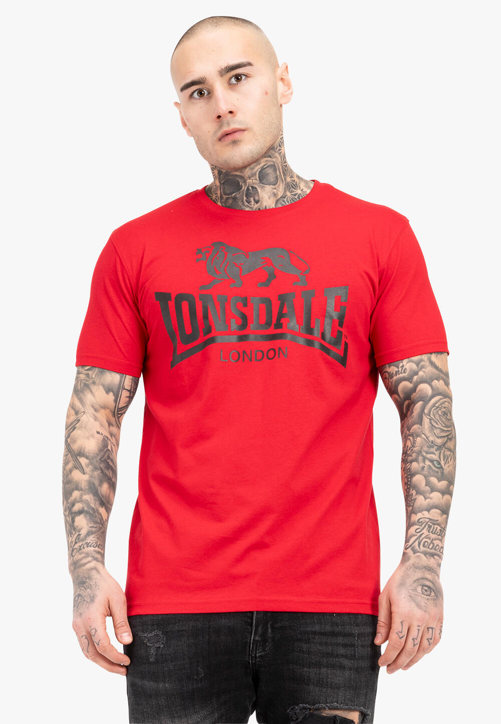 LONSDALE Camiseta Hombre Lonsdale rojo
