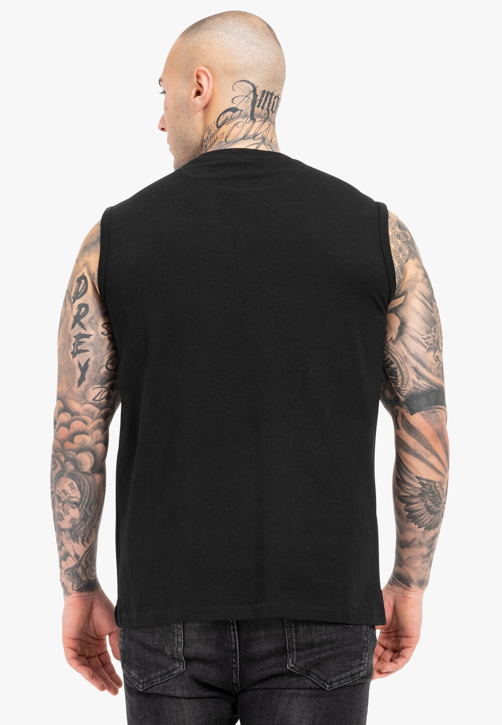 TAPOUT Herren ärmelloses T-Shirt normale Passform ALEMADA 4/5