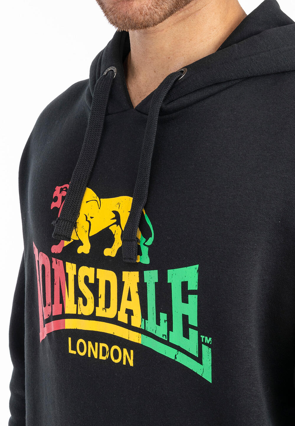 LONSDALE Heren sweatshirt met capuchon regular fit SOUNDS 3/5