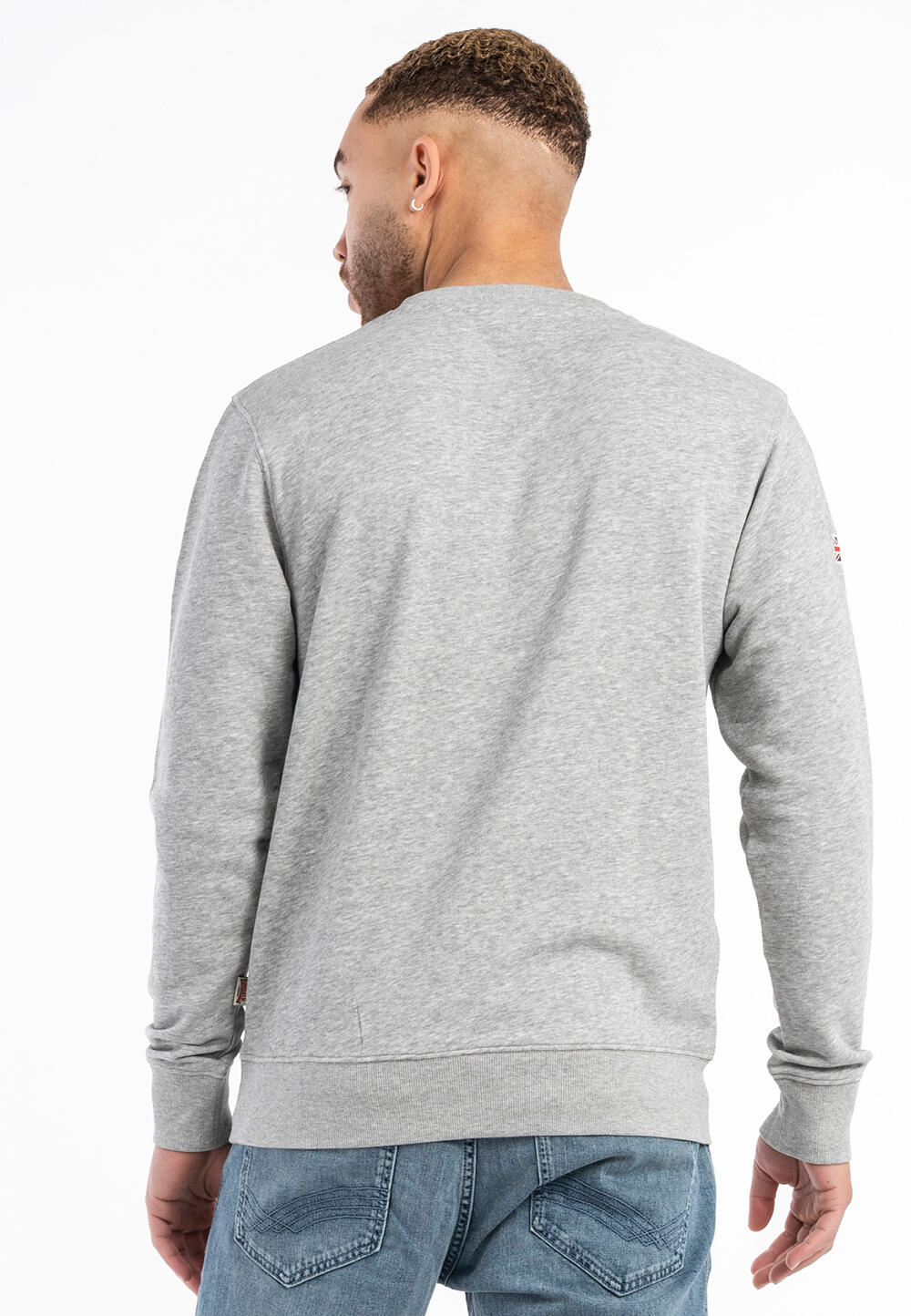 LONSDALE Heren sweatshirt met ronde hals regular fit NOS 3/4