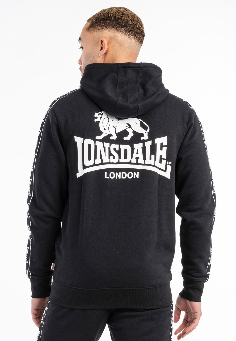 Classic fit zip-up hoodie Lonsdale Bigton 3/4