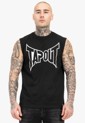 TAPOUT Heren mouwloos T-shirt regular fit ALEMADA