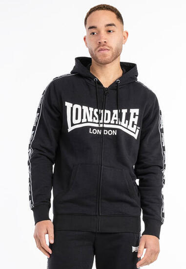 Sweatshirt à capuche zippé coupe classique Lonsdale Bigton