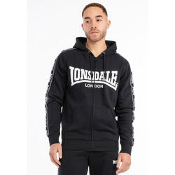 Sweatshirt à capuche zippé coupe classique Lonsdale Bigton