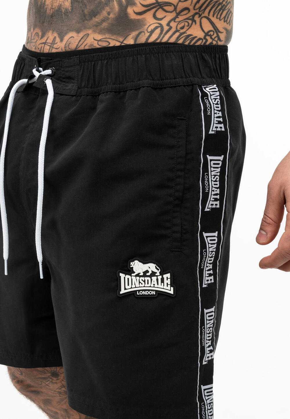 Bañador corto con bandas Lonsdale Regular Fit Kirbuster 4/4