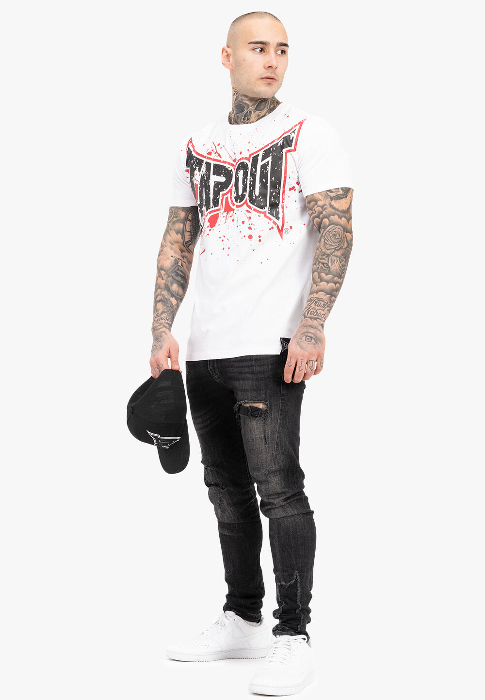 TAPOUT Heren-T-shirt normale pasvorm SPATTEN 3/5