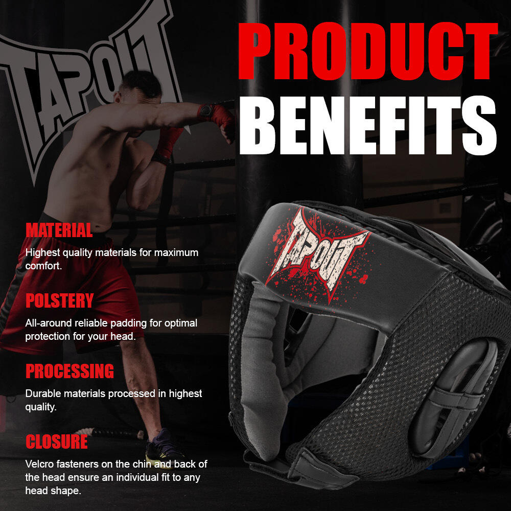 Casque de boxe en cuir artificiel Tapout Hockney 7/7