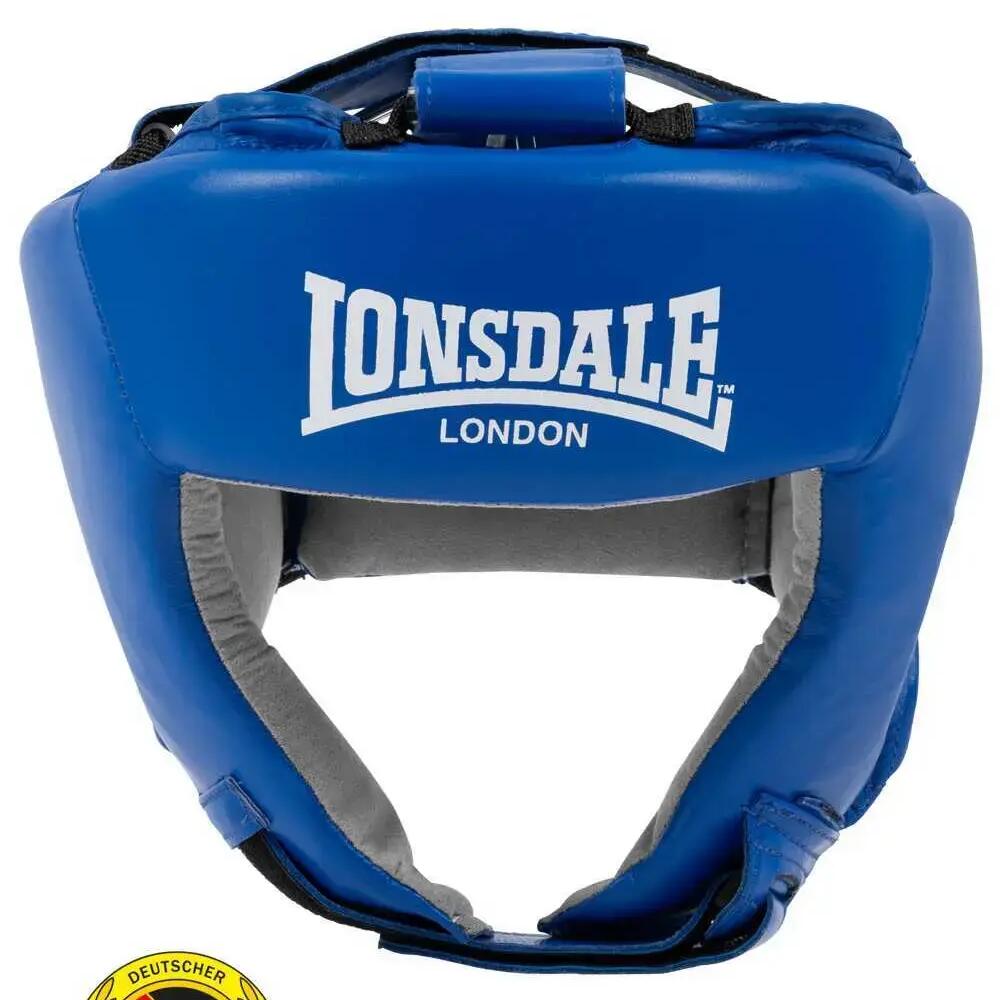 Leather boxing helmet Lonsdale Protec Dbv Contest