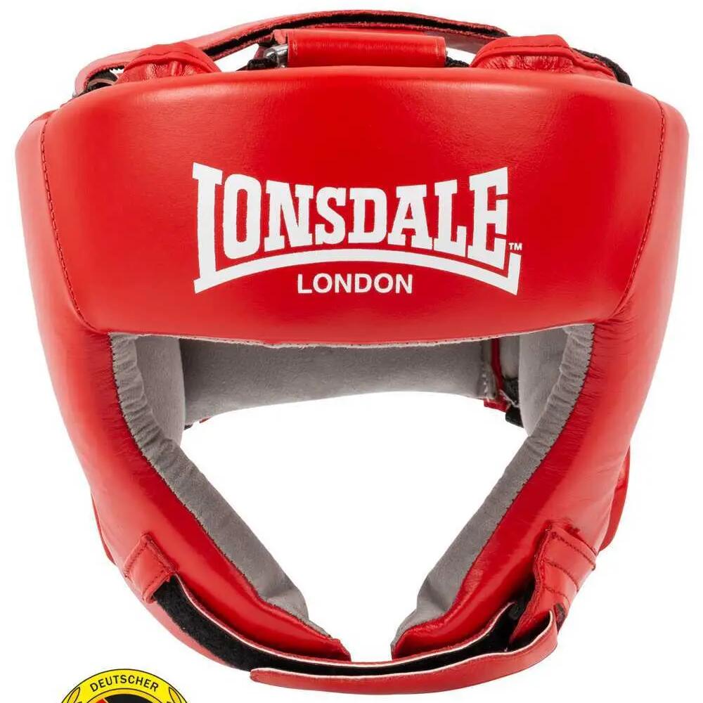 Leather boxing helmet Lonsdale Protec Dbv Contest