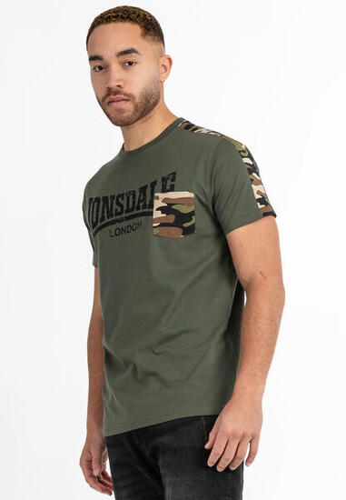 LONSDALE Herren T-Shirt normale Passform HUXTER