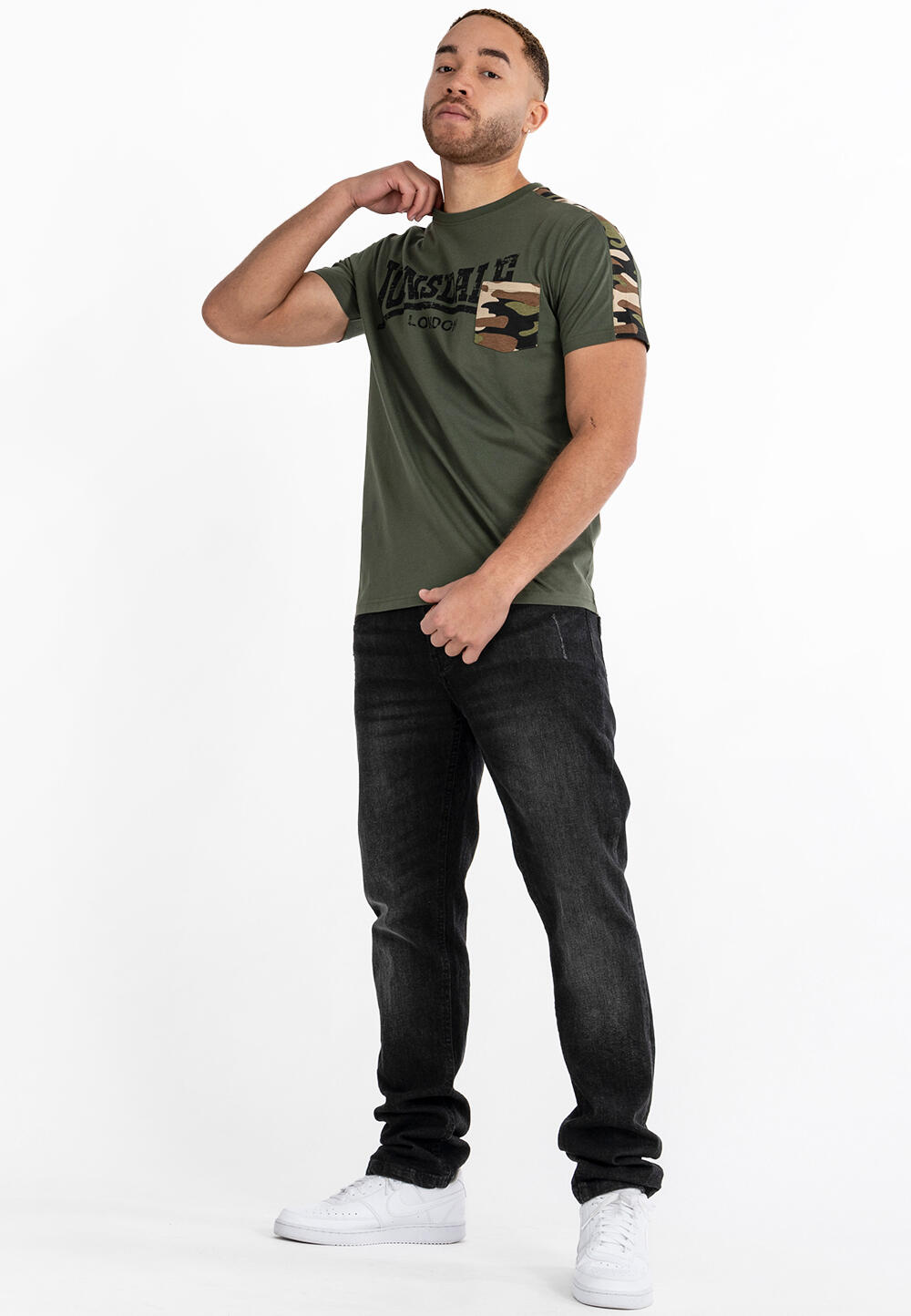 Classic cut T-shirt Lonsdale Huxter 2/4