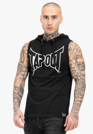 TAPOUT Heren mouwloos T-shirt met capuchon regular fit ALAMEDA KAP