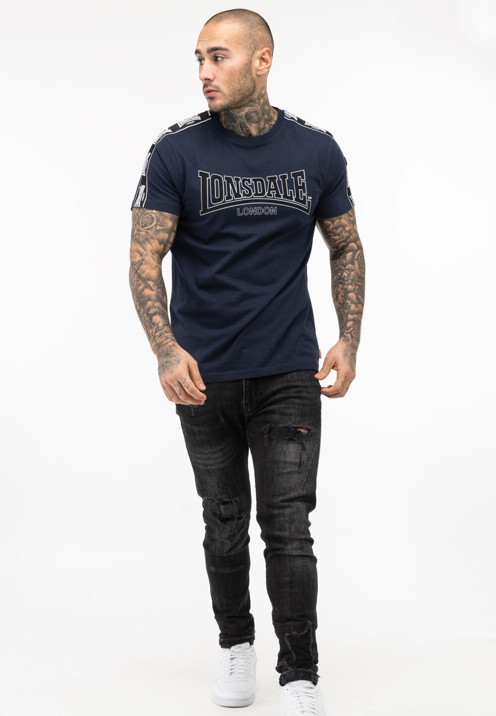 T-shirt pour homme Lonsdale Vementry Marine 4/5