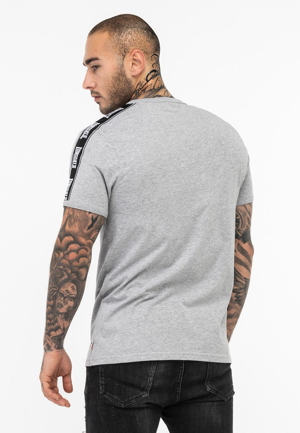 T-shirt pour homme Lonsdale Stour Gris 2/5