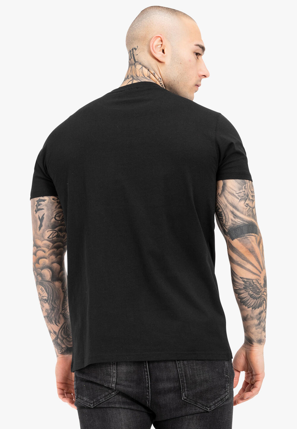 TAPOUT Herren T-Shirt normale Passform SPLASHING 4/5