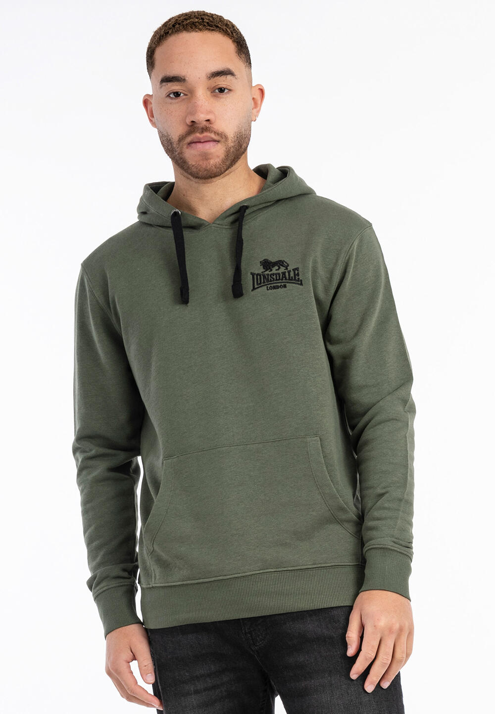 Sweatshirt à capuche coupe régulière Lonsdale Maywick 3/4