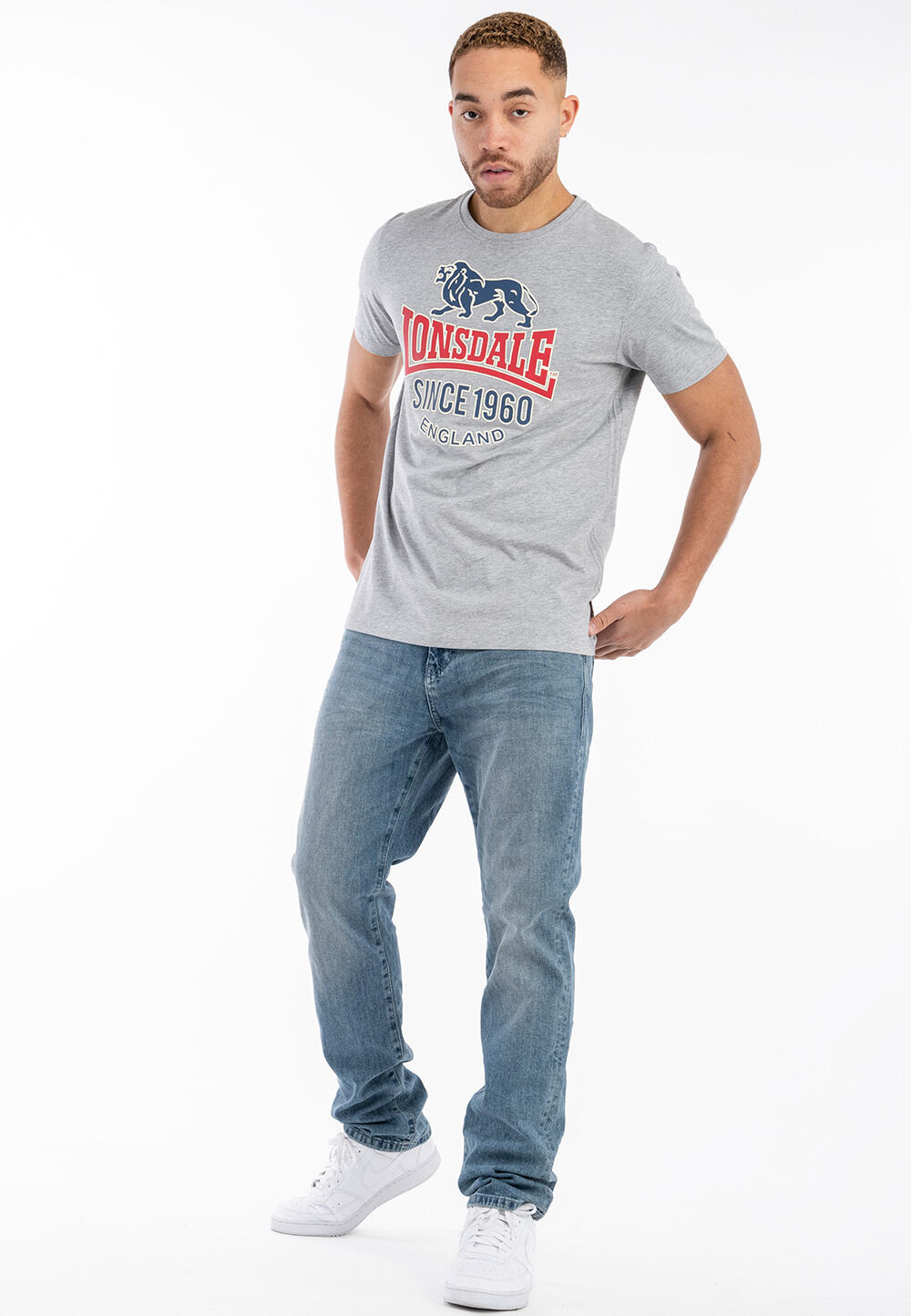 LONSDALE Herren T-Shirt normale Passform GONFIRTH 2/4