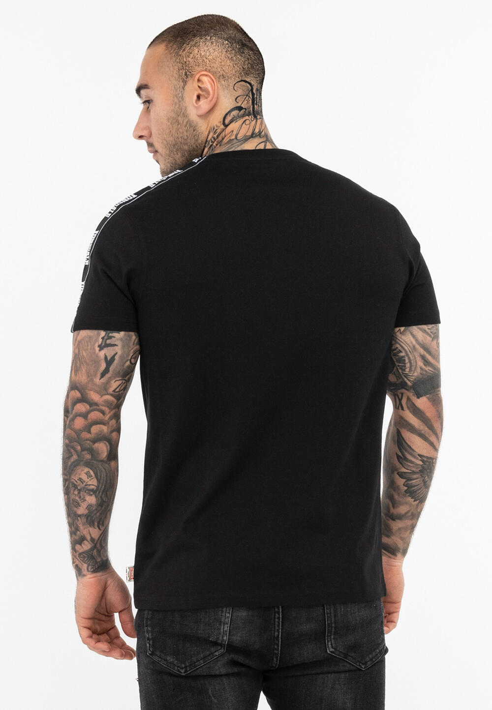 T-shirt pour homme Lonsdale Brindister Noir. 2/4