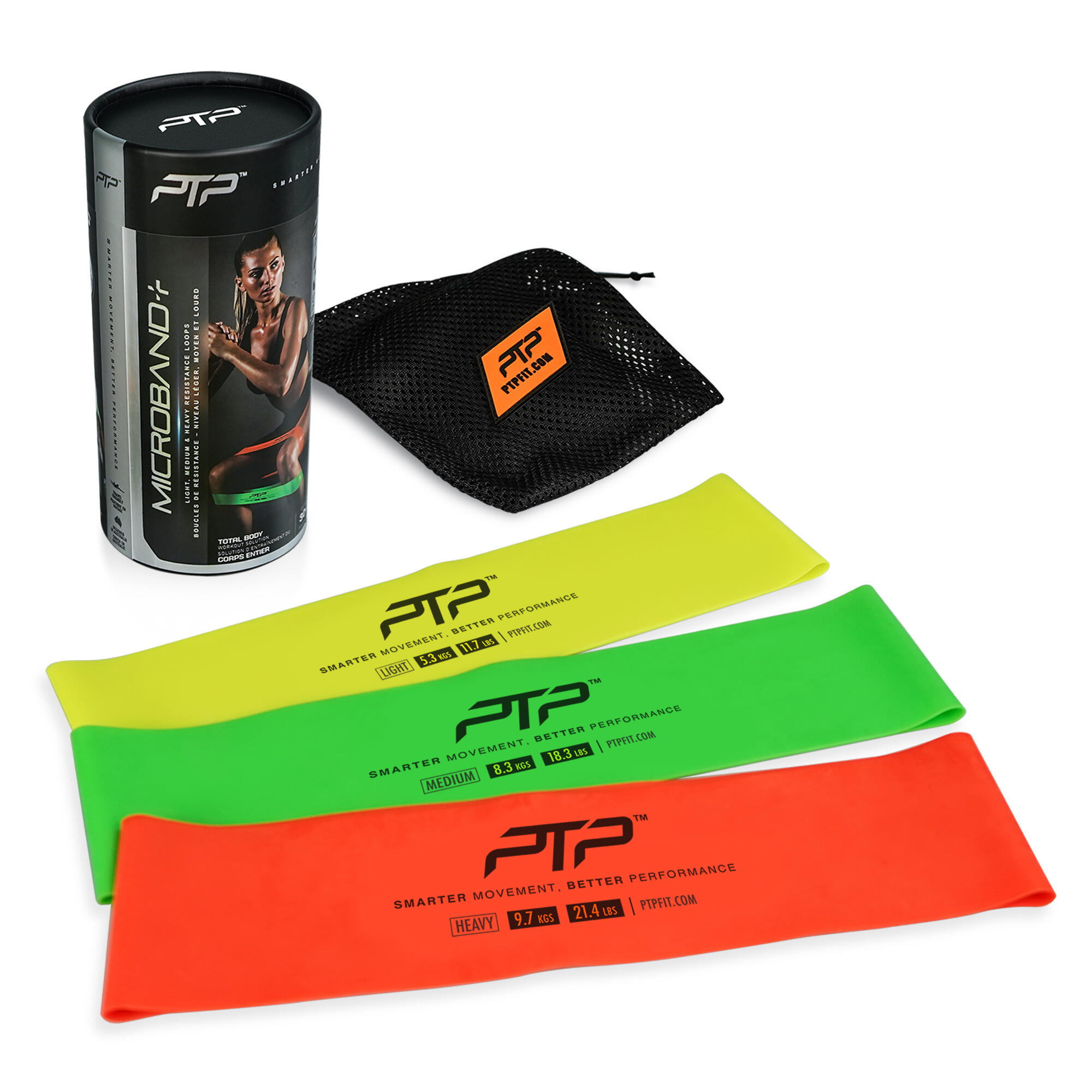Pack de 3 matériel d'entraînement PTP Microband 2/3
