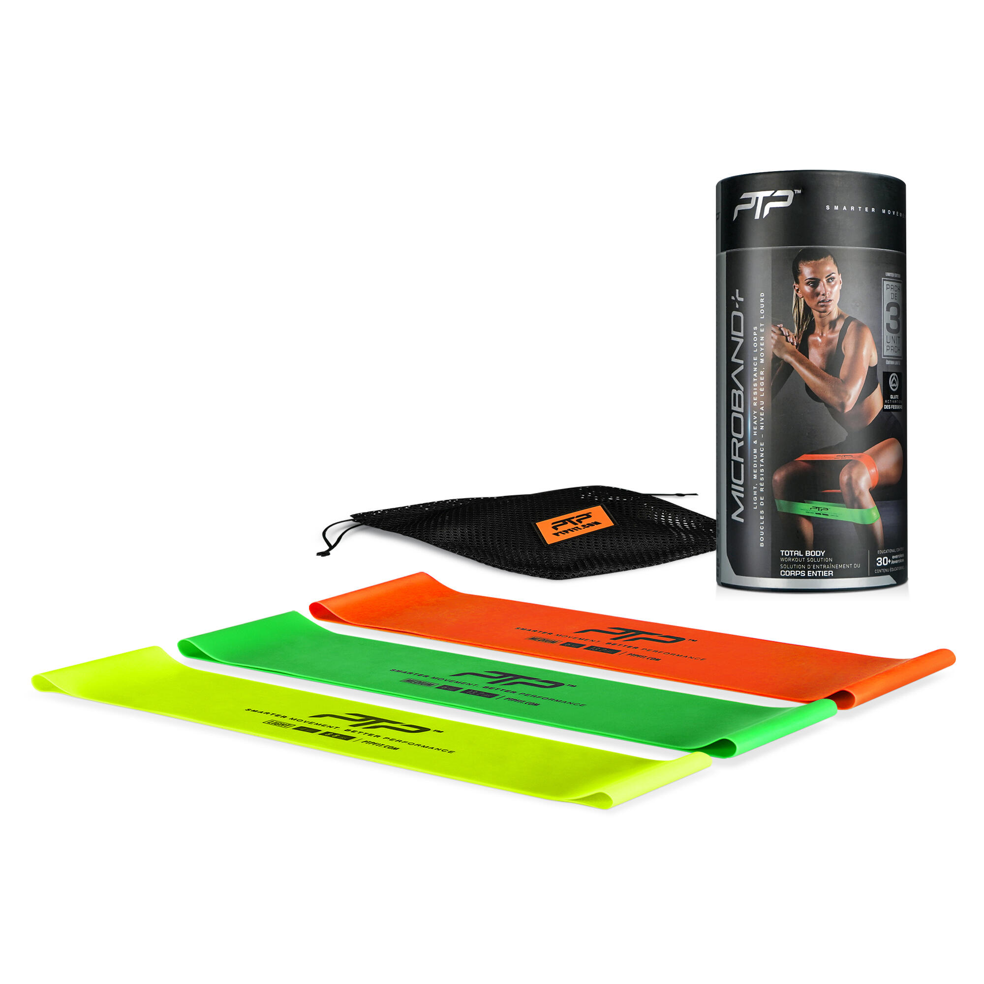 PTP PTP Latex Resistance Loop Set MICROBAND TRIPLE PACK
