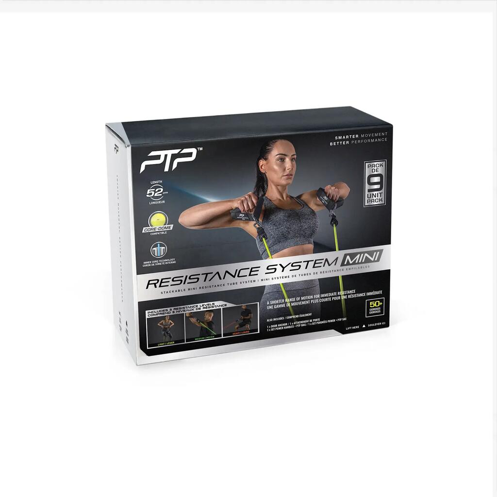Training equipment set of feeder handles and inner anchors PTP