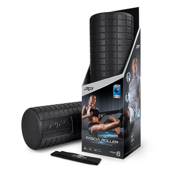 PTP Foam Roller + Stretching Strap FASCIA ROLLER