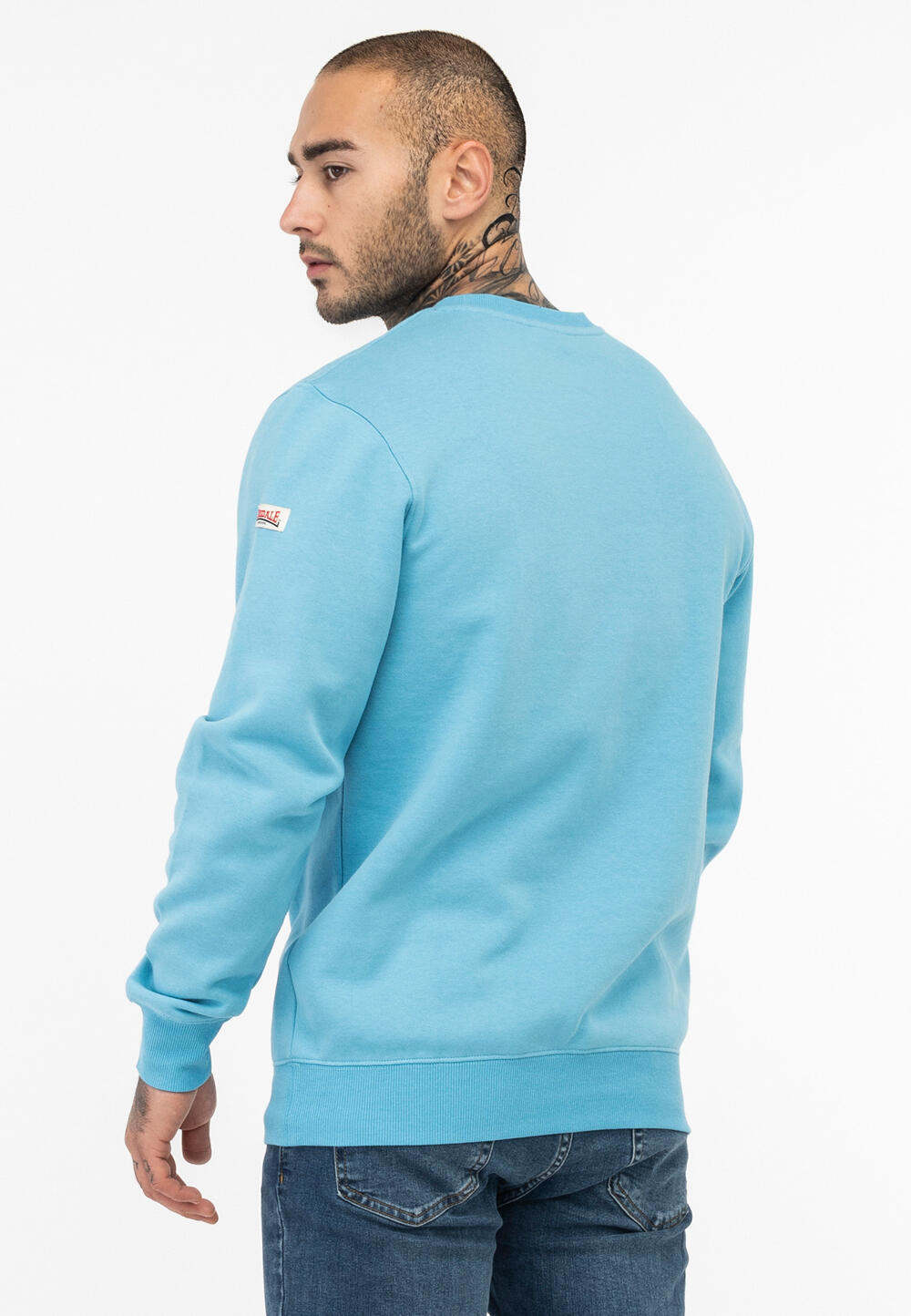 LONSDALE Heren sweatshirt met ronde hals regular fit LAWINS 3/4
