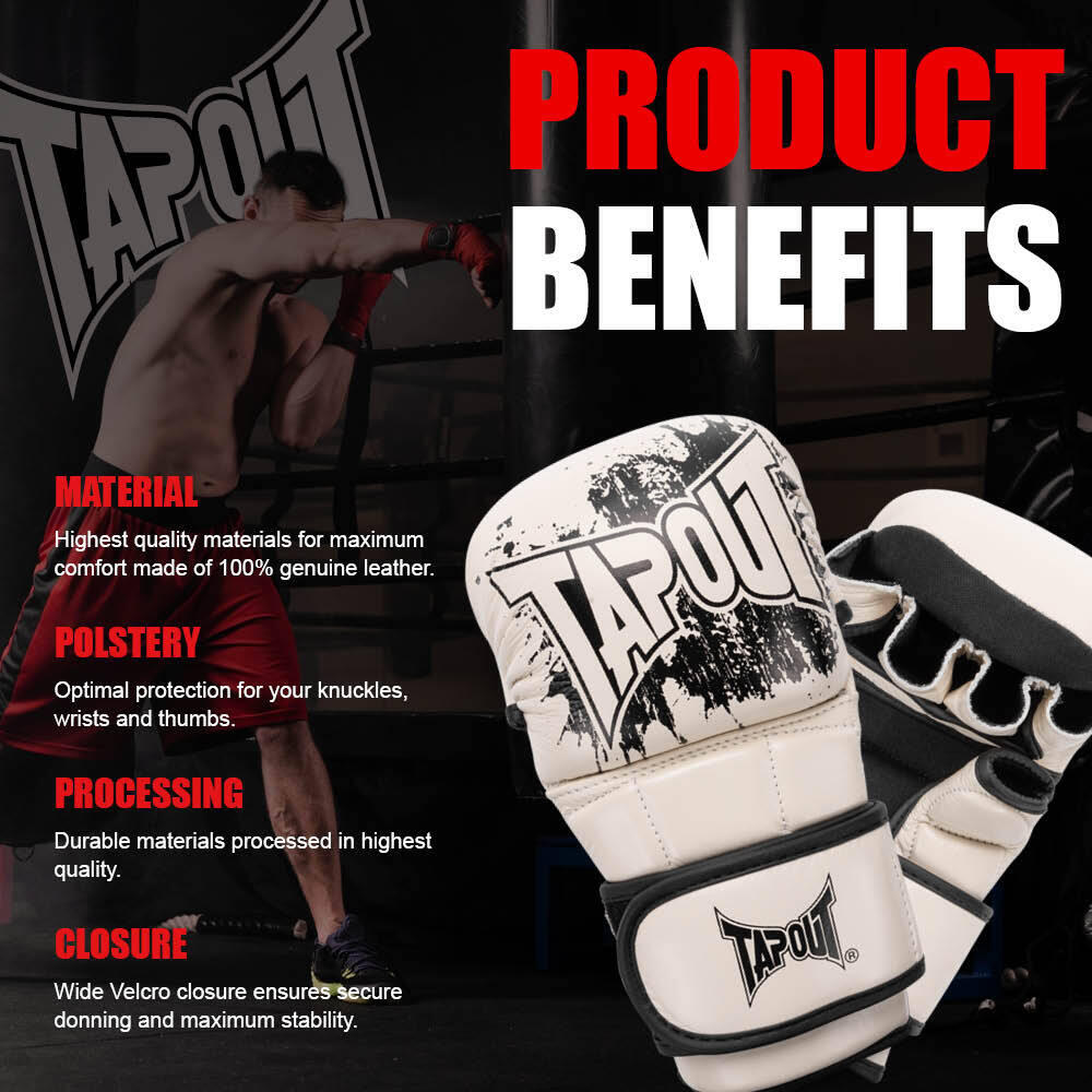 Gants de MMA en cuir Tapout Ruction (x2) 4/6