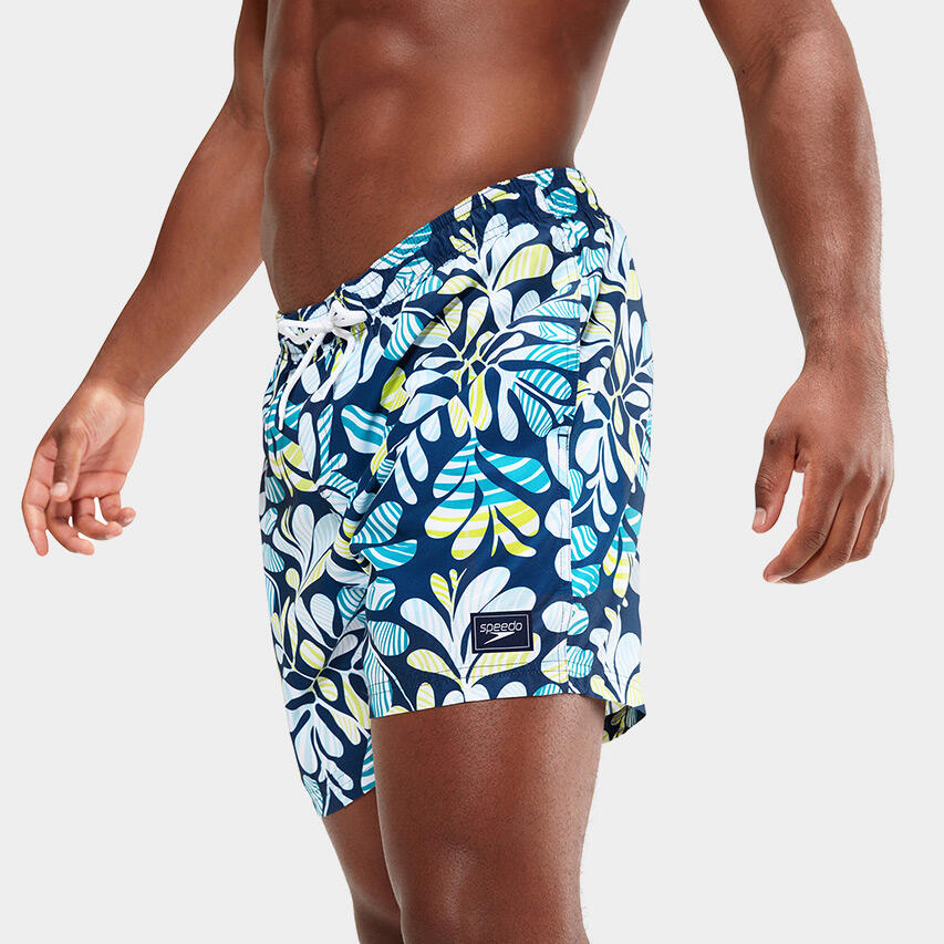 Speedo Short de Bain Homme 16" Imprimé Ammonite Bleu/Aquarium/Blanc/Spritz 6/6