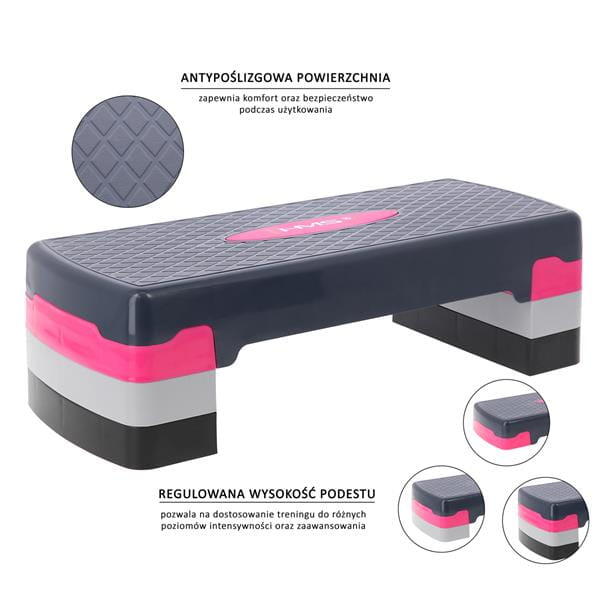 Step Aérobic - Rose/Gris 12/15
