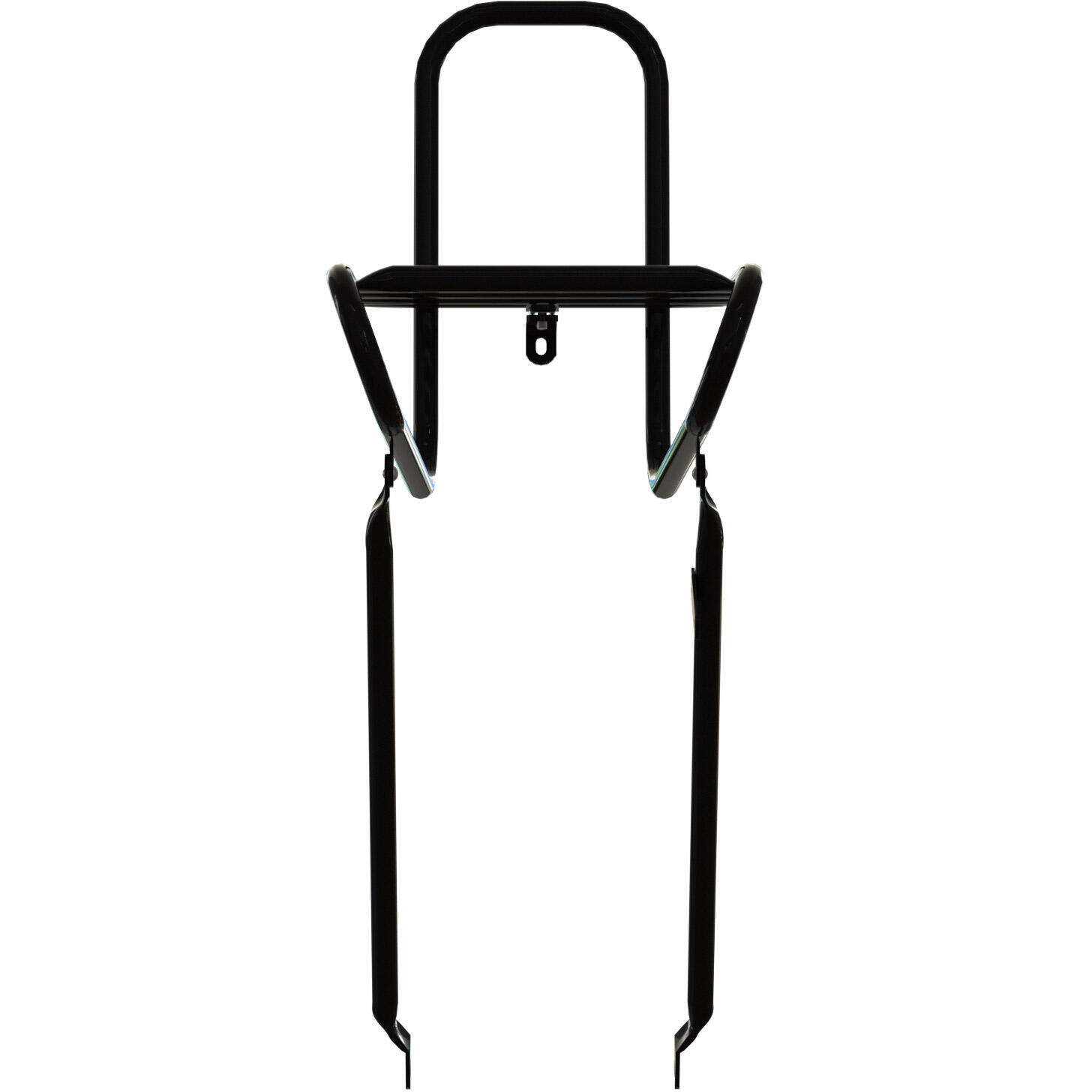 Porte-bagages avant Steco lisse noir 25cm - Élégant et Pratique 5/6