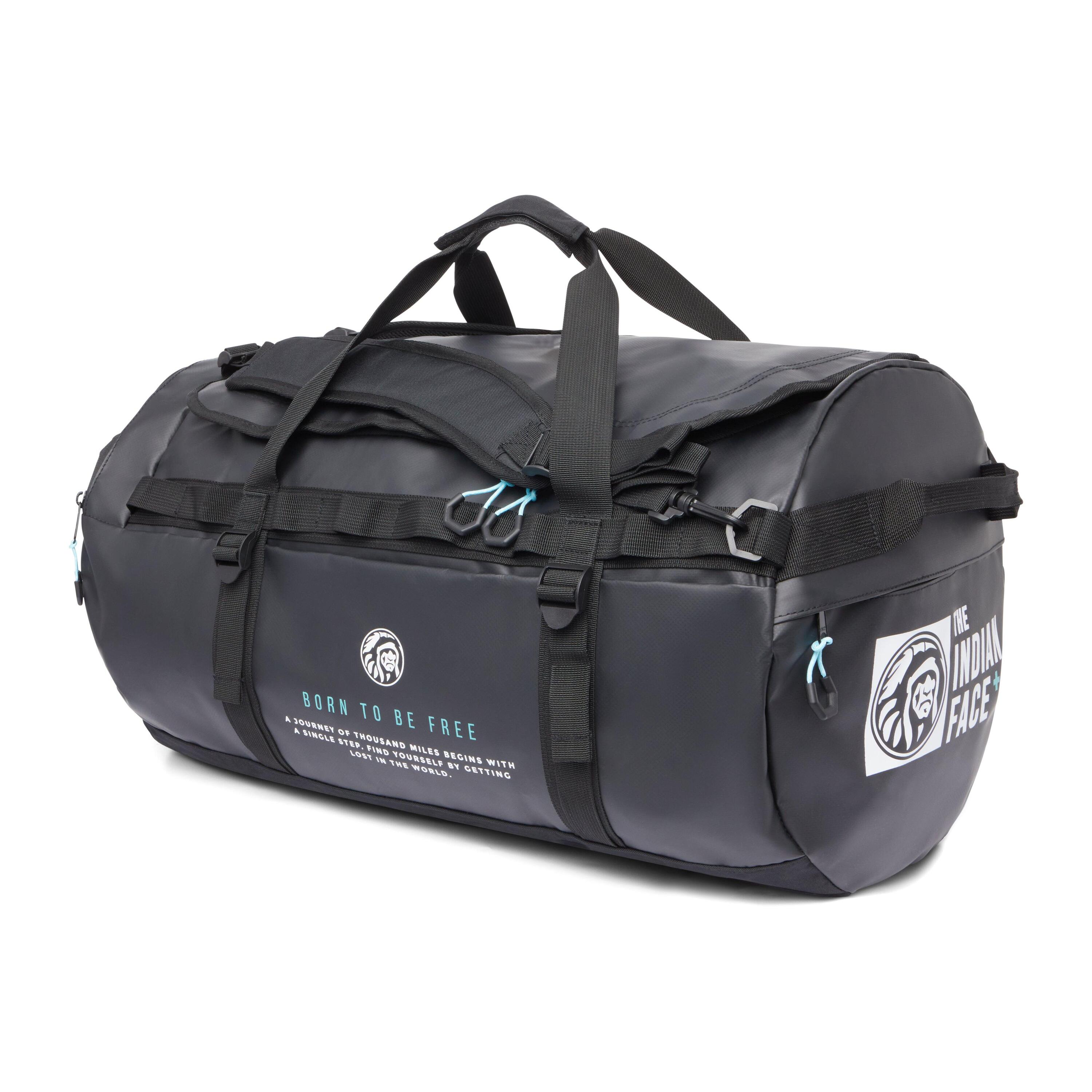 Unisex Mochila 70L Impermeable Viaje Latitud Negro 2/7