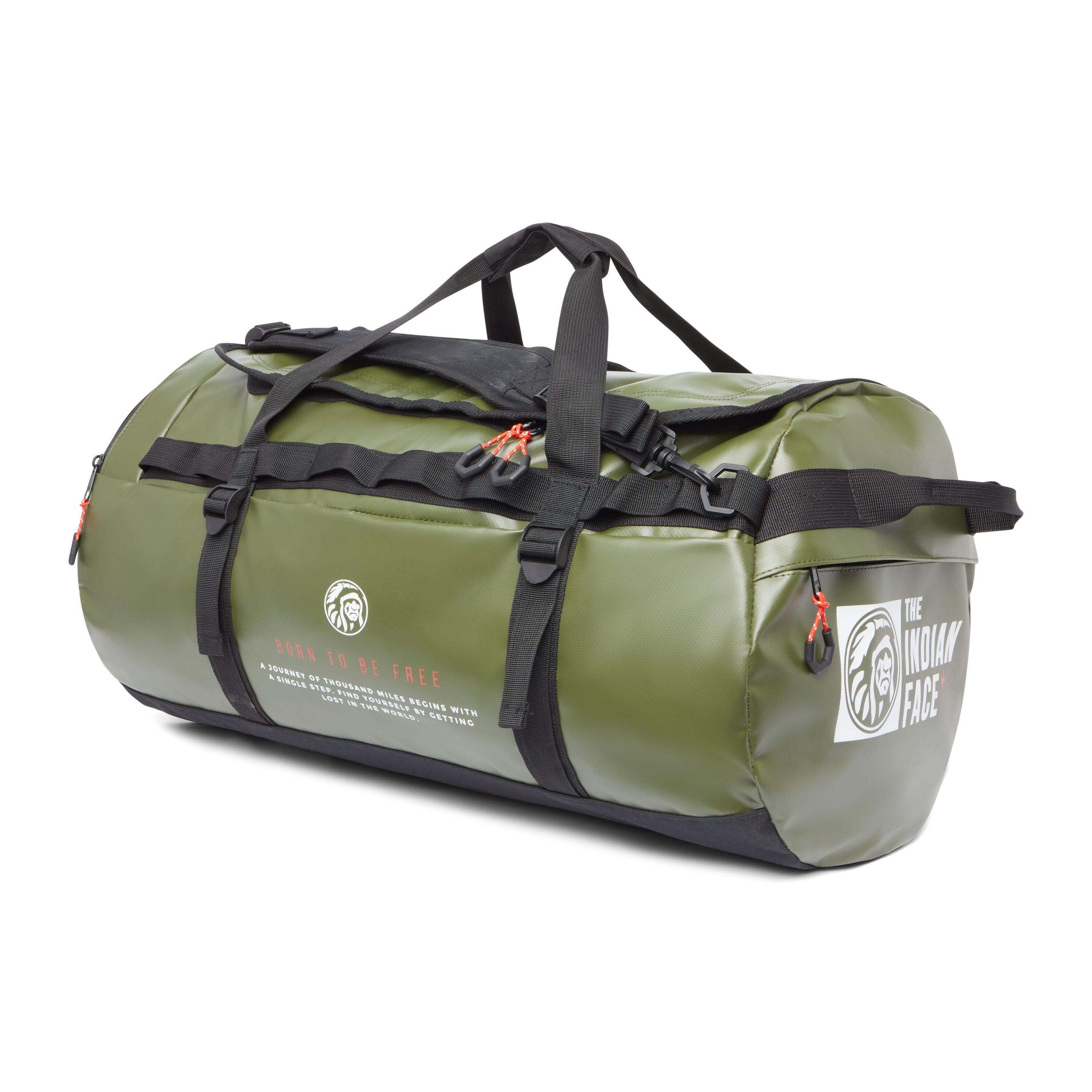 Unisex Mochila 70L Impermeable Viaje Latitud Verde 2/7