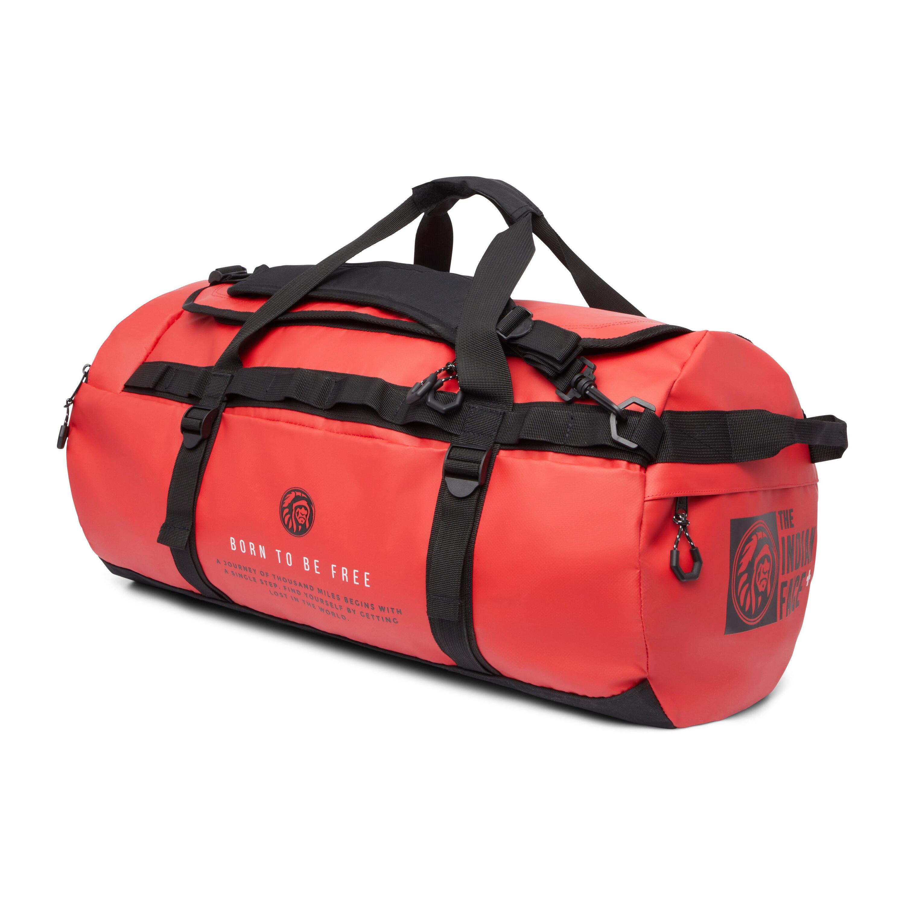 Unisex Mochila 70L Impermeable Viaje Latitud Rojo 2/7