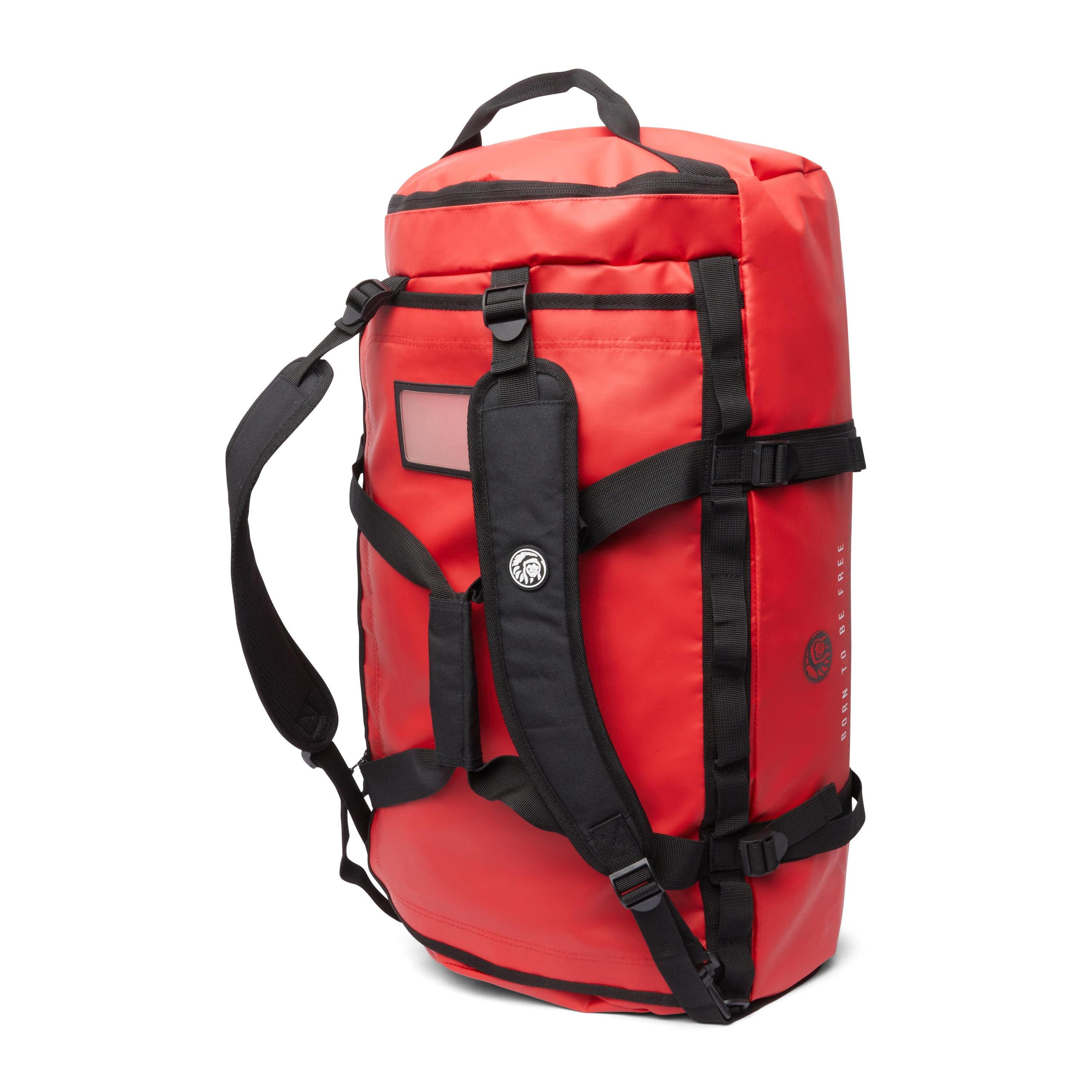 Unisex Mochila 70L Impermeable Viaje Latitud Rojo 4/7