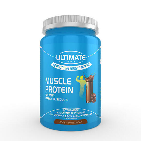 Integratore alimentare - MUSCLE PROTEIN CACAO 600g - massa muscolare