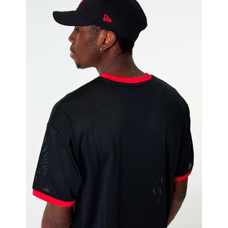 Camisetas para Hombre New era Logo mesh bulls Negro