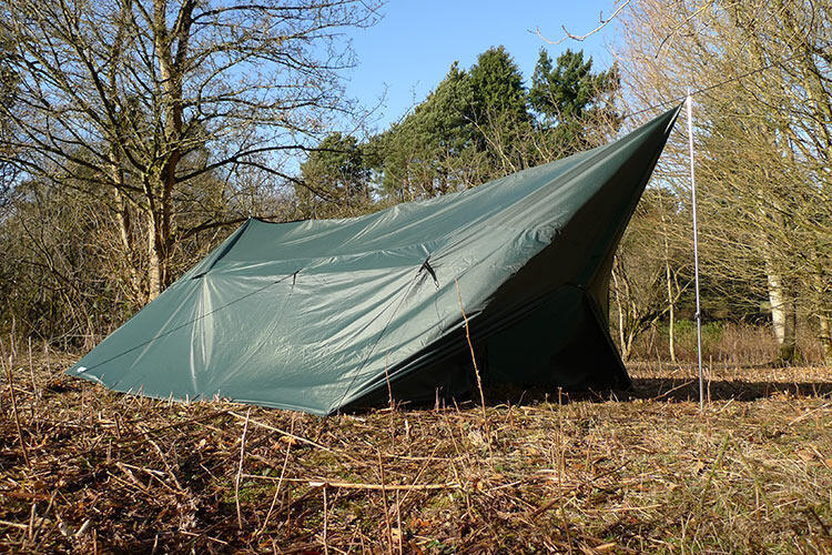 DD Hammocks Tarp 5x5 Olive Green 3/6
