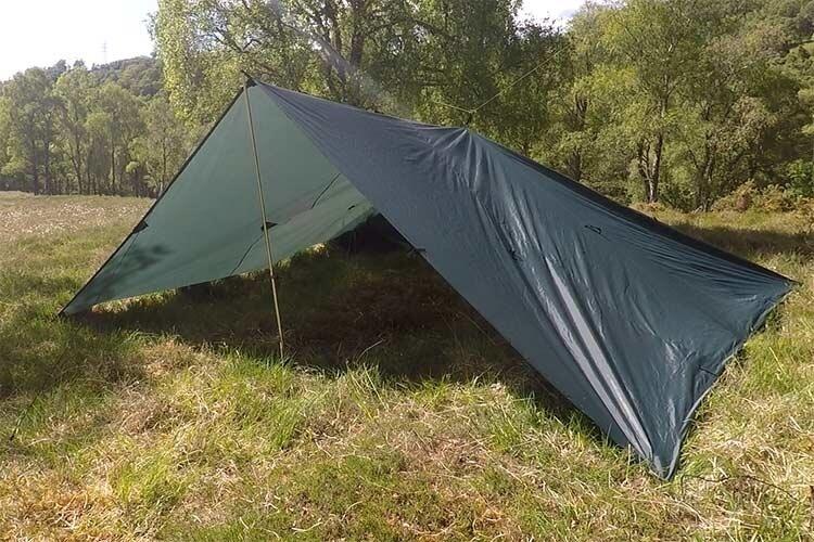 DD Hammocks Tarp 5x5 Olive Green 2/6