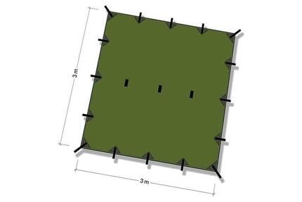 DD Hammocks Tarp 3.5x3.5 Vert olive