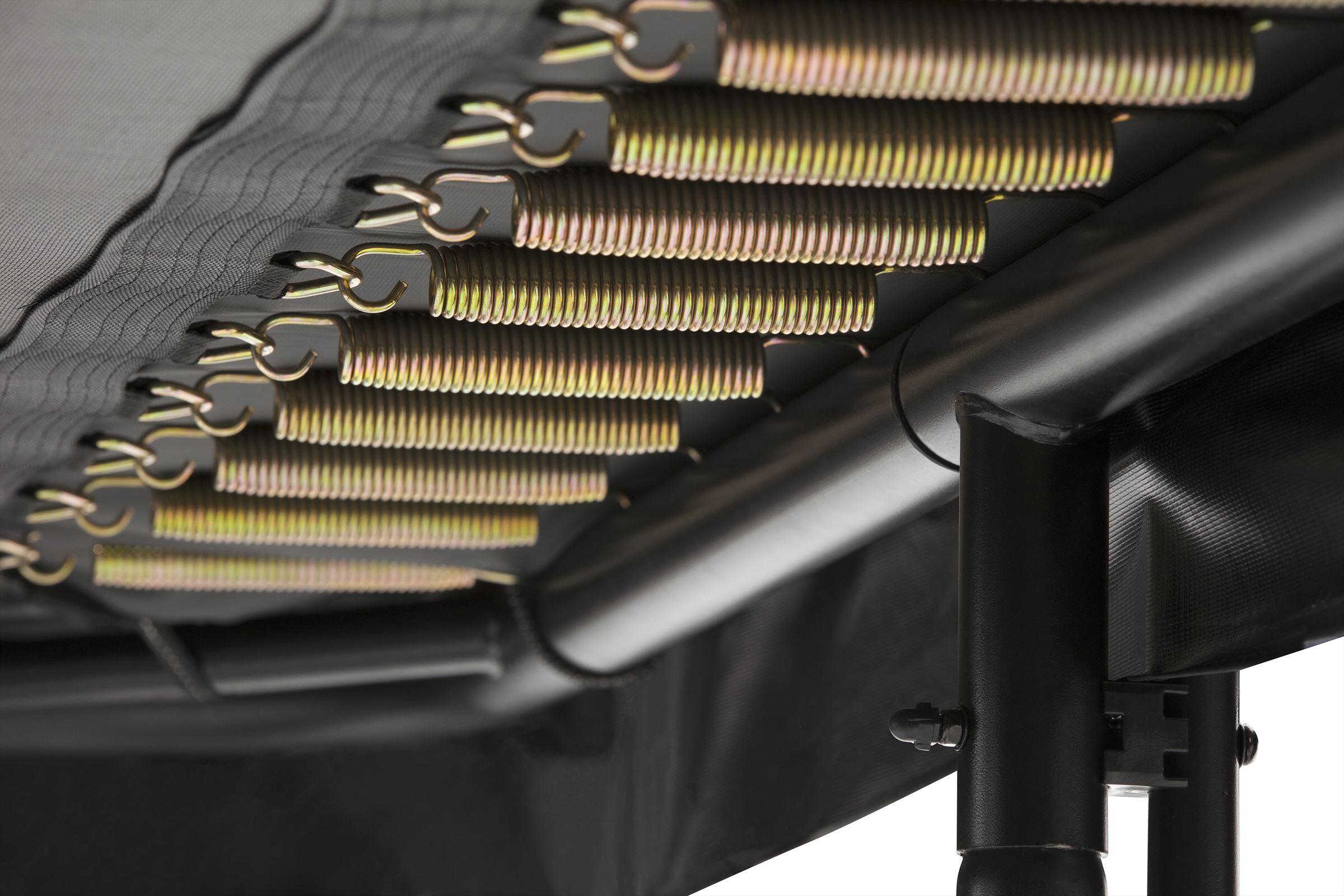 7ft x 5ft Salta Black Rectangular Premium Trampoline | Decathlon