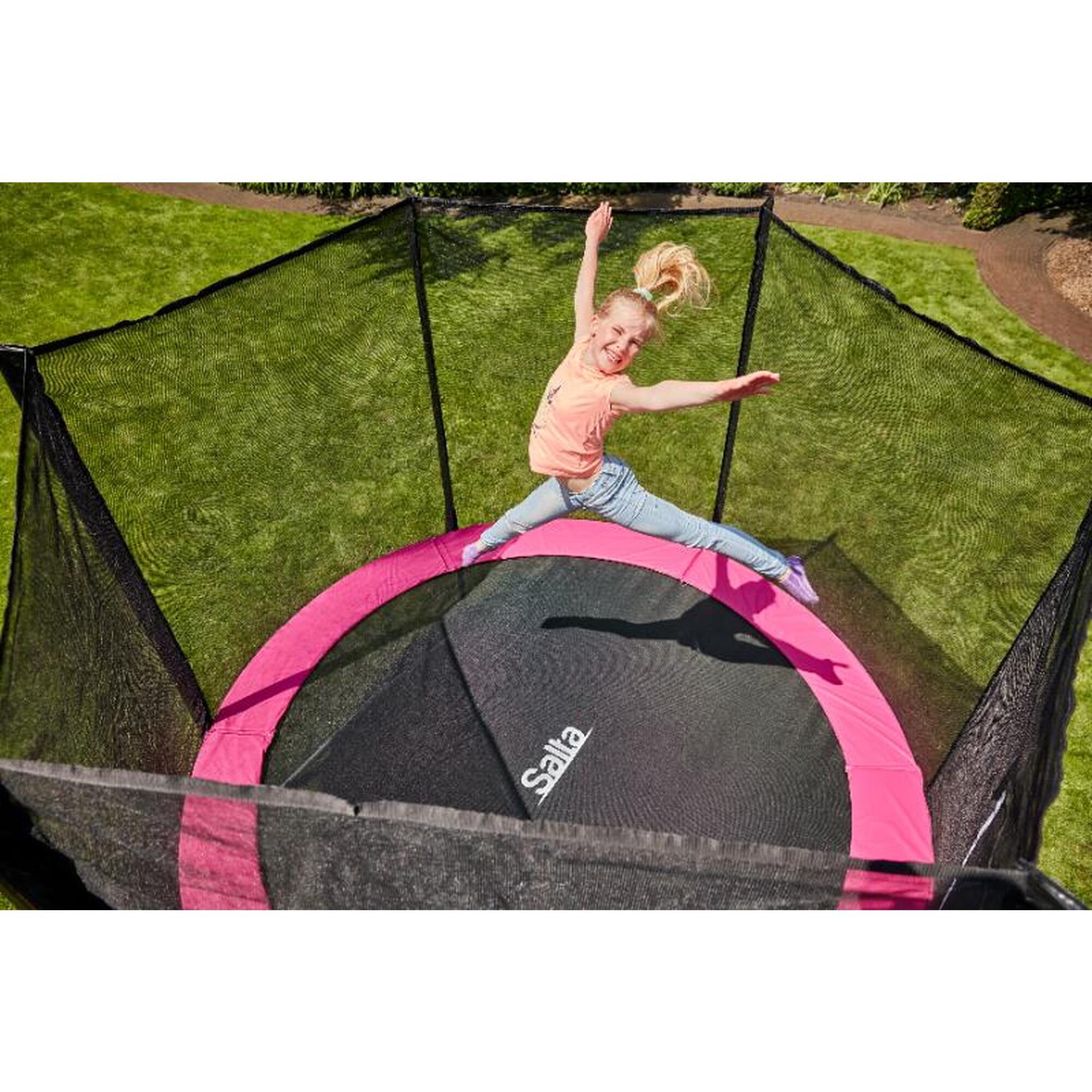 Trampoline - Combo - 305 cm - Rond Rose