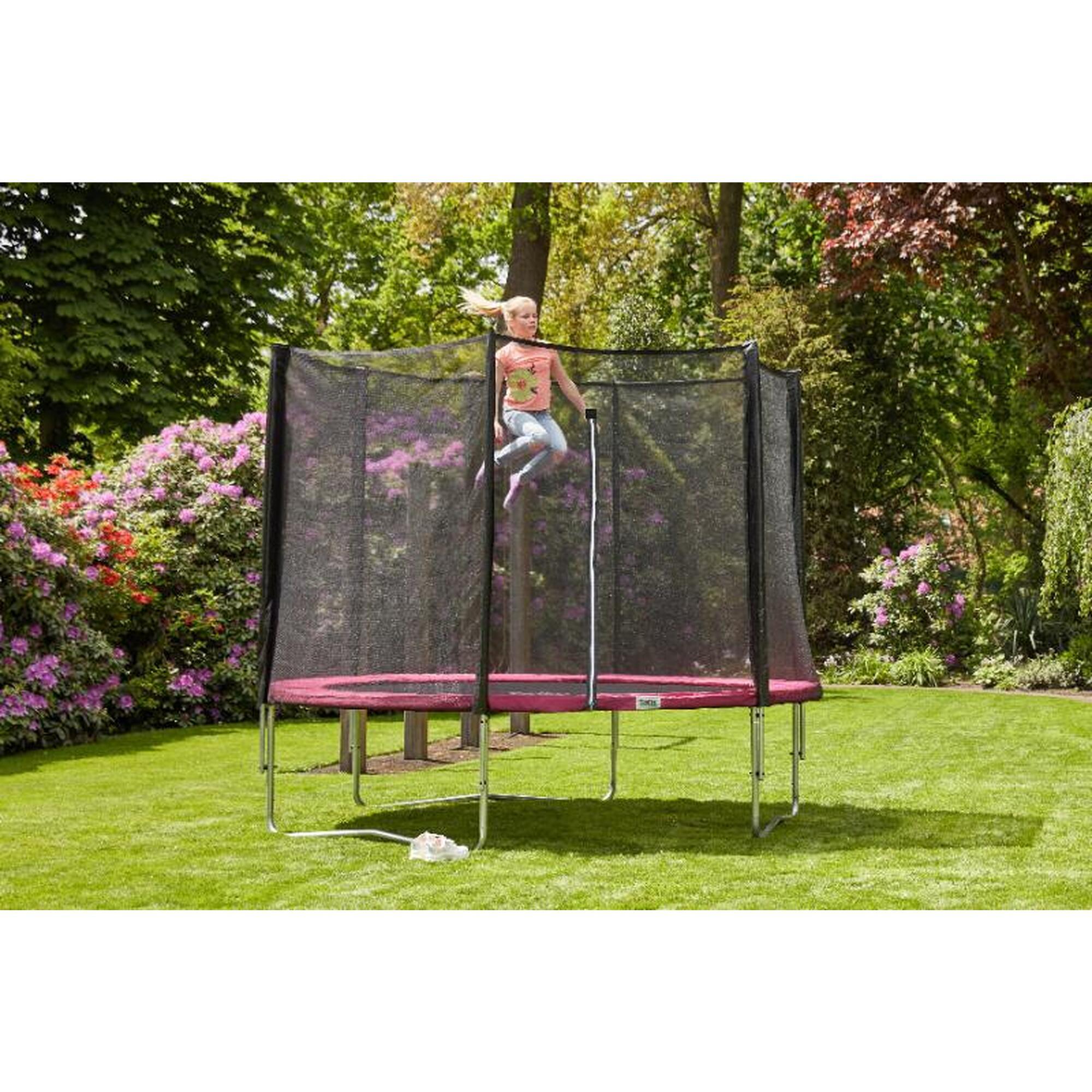 Trampoline - Combo - 305 cm - Rond Rose