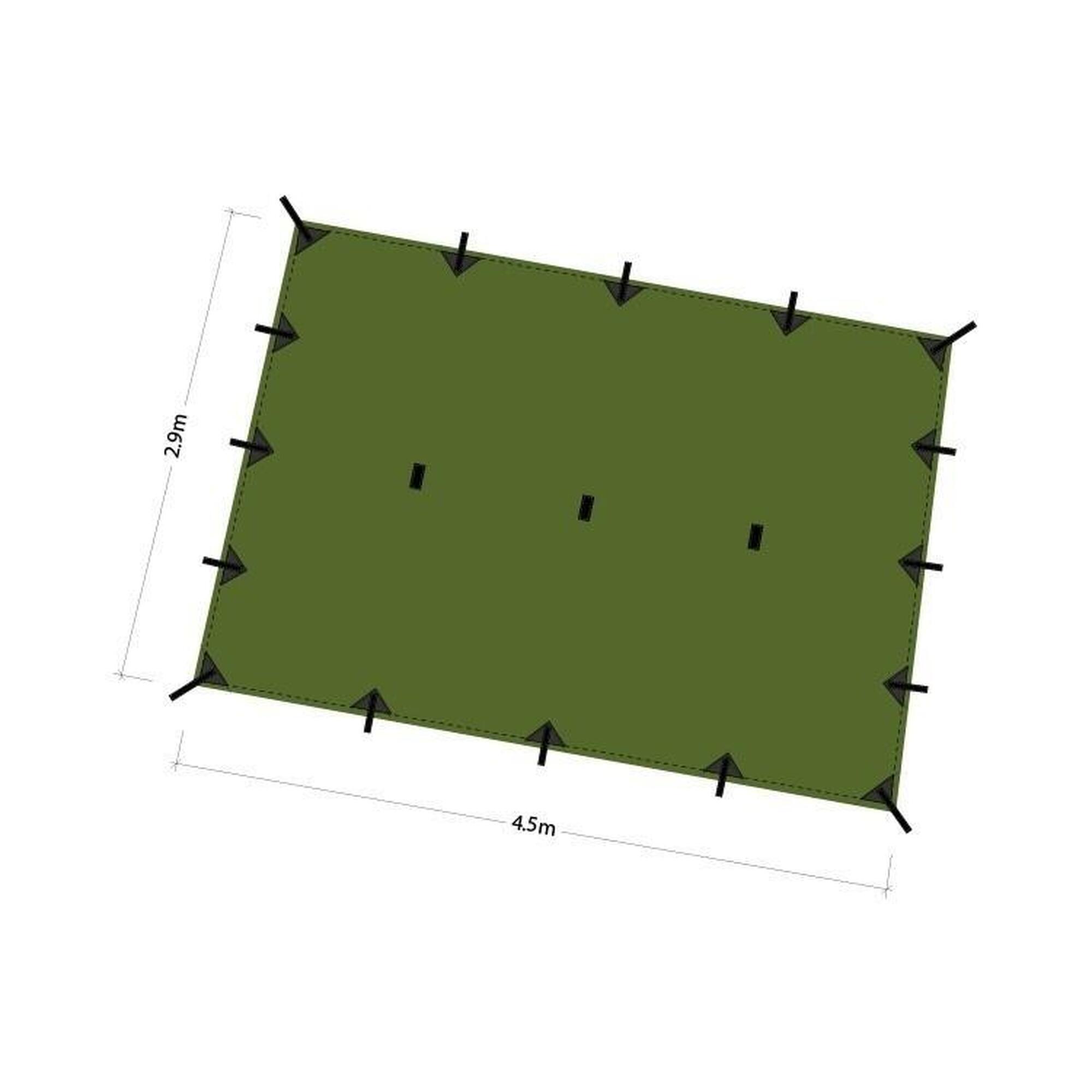 Tenda Superlight Prelata XL Olive Green DDHammocks 450 × 290 cm